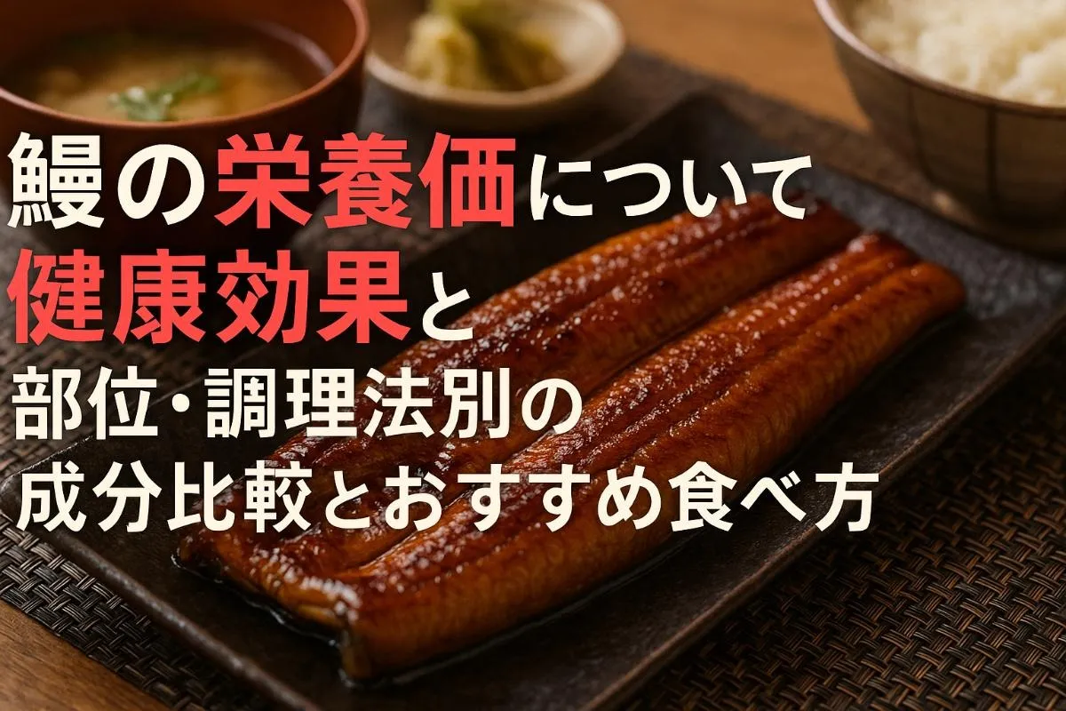鰻の栄養価について解説！健康効果と部位・調理法別の成分比較とおすすめ食べ方